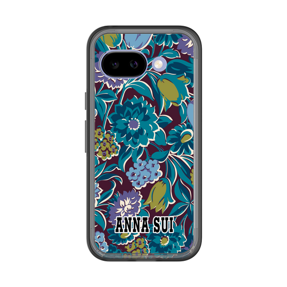 スリムプロテクションプレミアムケース［ ANNA SUI - ガーデンフワラー - シアン ］