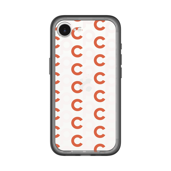 スリムプロテクションプレミアムケース［ オリジナル - CASEPLAYイニシャル総柄 - オレンジ ］