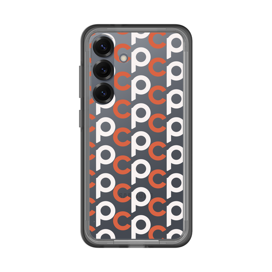 スリムプロテクションプレミアムケース［ オリジナル - CASEPLAYイニシャル総柄 - オレンジ ］