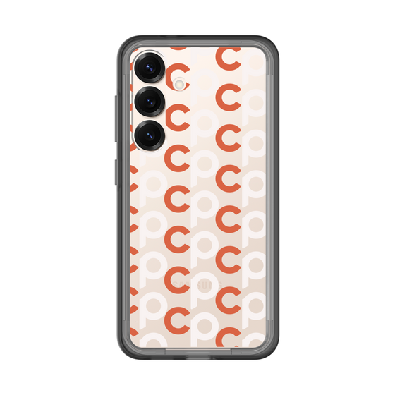 スリムプロテクションプレミアムケース［ オリジナル - CASEPLAYイニシャル総柄 - オレンジ ］