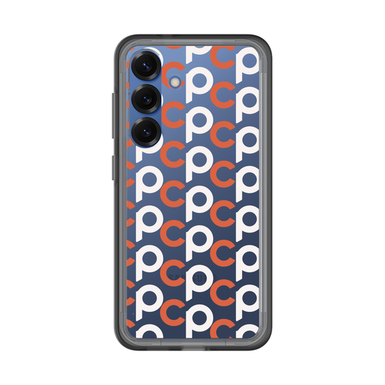 スリムプロテクションプレミアムケース［ オリジナル - CASEPLAYイニシャル総柄 - オレンジ ］
