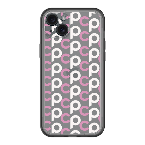 スリムプロテクションプレミアムケース［ オリジナル - CASEPLAYイニシャル総柄 - ピンク ］