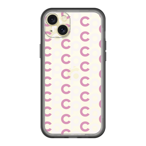 スリムプロテクションプレミアムケース［ オリジナル - CASEPLAYイニシャル総柄 - ピンク ］