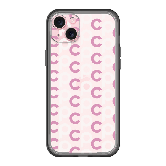 スリムプロテクションプレミアムケース［ オリジナル - CASEPLAYイニシャル総柄 - ピンク ］