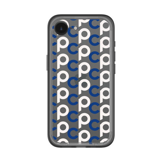 スリムプロテクションプレミアムケース［ オリジナル - CASEPLAYイニシャル総柄 - ネイビー ］