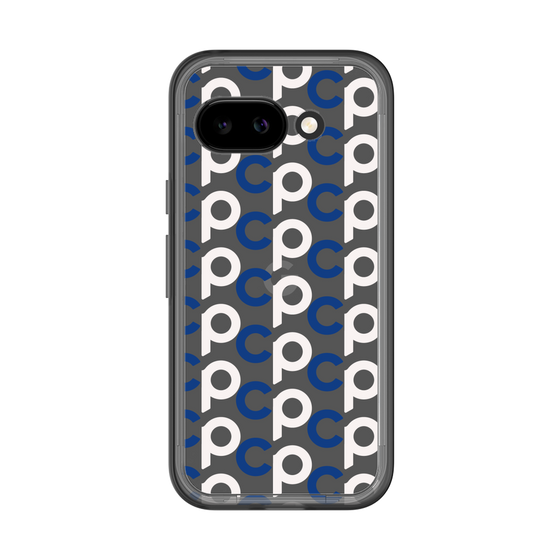 スリムプロテクションプレミアムケース［ オリジナル - CASEPLAYイニシャル総柄 - ネイビー ］