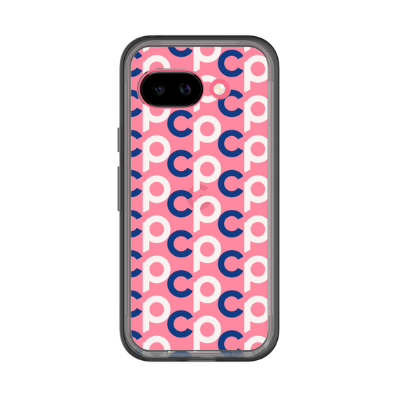 スリムプロテクションプレミアムケース［ オリジナル - CASEPLAYイニシャル総柄 - ネイビー ］