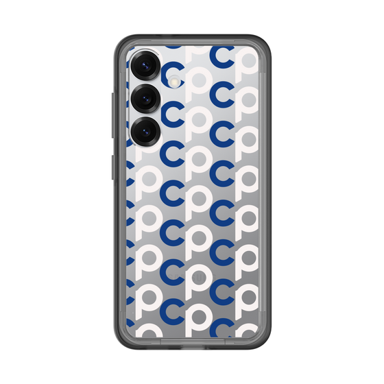 スリムプロテクションプレミアムケース［ オリジナル - CASEPLAYイニシャル総柄 - ネイビー ］