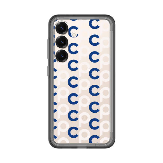 スリムプロテクションプレミアムケース［ オリジナル - CASEPLAYイニシャル総柄 - ネイビー ］