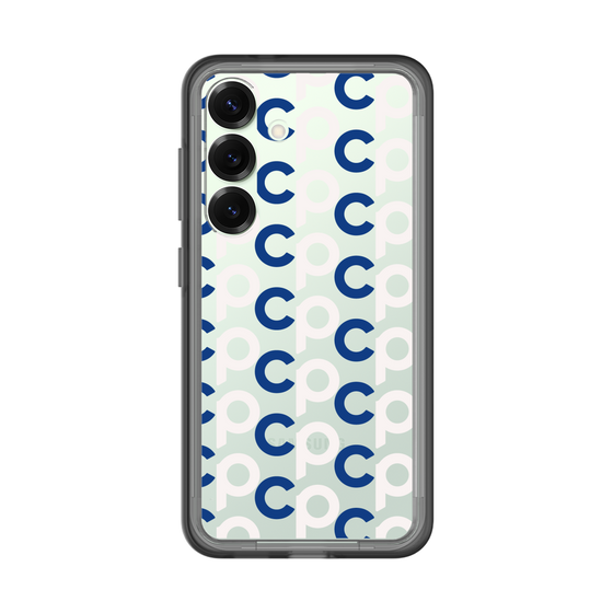 スリムプロテクションプレミアムケース［ オリジナル - CASEPLAYイニシャル総柄 - ネイビー ］