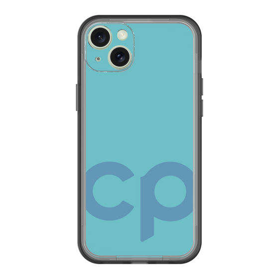 スリムプロテクションプレミアムケース［ オリジナル - CASEPLAYイニシャル - ライトブルー ］
