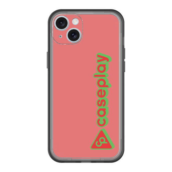 スリムプロテクションプレミアムケース［ オリジナル - CASEPLAYロゴタイプ - レッド ］