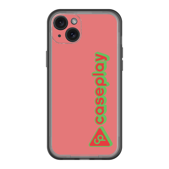 スリムプロテクションプレミアムケース［ オリジナル - CASEPLAYロゴタイプ - レッド ］
