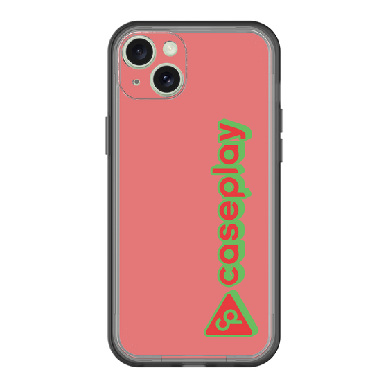 スリムプロテクションプレミアムケース［ オリジナル - CASEPLAYロゴタイプ - レッド ］
