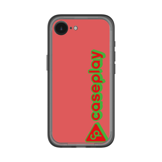スリムプロテクションプレミアムケース［ オリジナル - CASEPLAYロゴタイプ - レッド ］