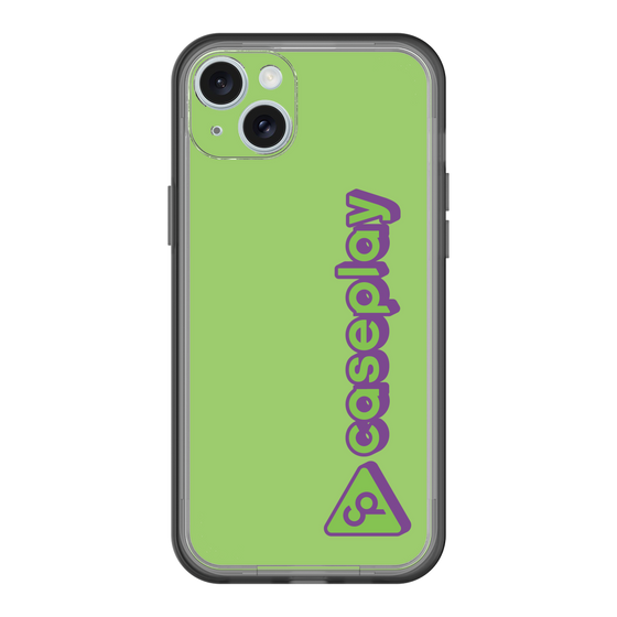 スリムプロテクションプレミアムケース［ オリジナル - CASEPLAYロゴタイプ - グリーン ］