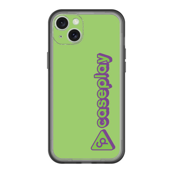 スリムプロテクションプレミアムケース［ オリジナル - CASEPLAYロゴタイプ - グリーン ］