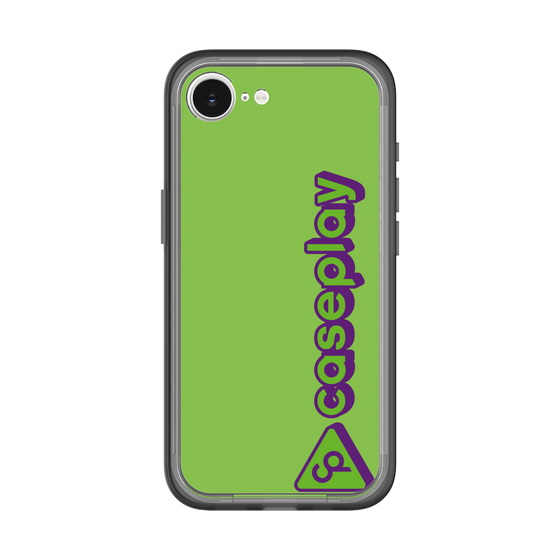 スリムプロテクションプレミアムケース［ オリジナル - CASEPLAYロゴタイプ - グリーン ］