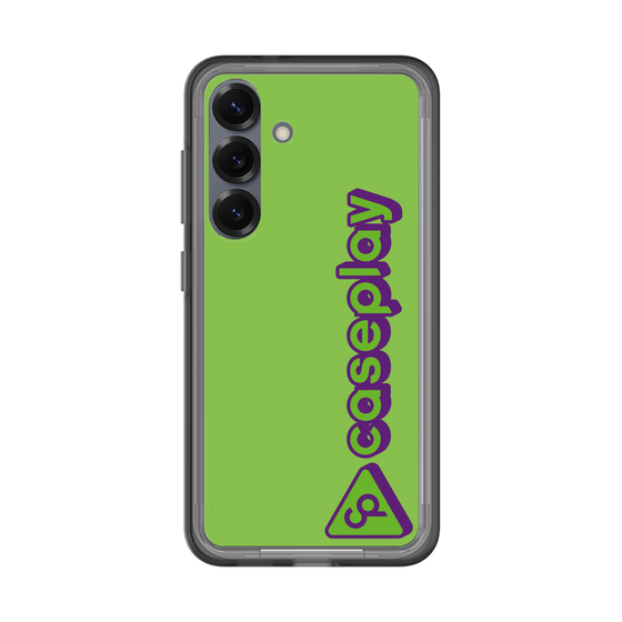 スリムプロテクションプレミアムケース［ オリジナル - CASEPLAYロゴタイプ - グリーン ］