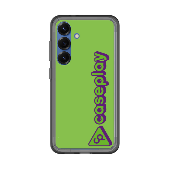 スリムプロテクションプレミアムケース［ オリジナル - CASEPLAYロゴタイプ - グリーン ］
