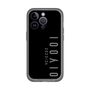 スリムプロテクションプレミアムケース［ 100人10 - Logo vertical - Gray ］