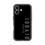 スリムプロテクションプレミアムケース［ 100人10 - Logo vertical - Gray ］