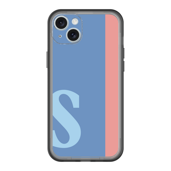 スリムプロテクションプレミアムケース［ オリジナル - initial color line - S blue ］