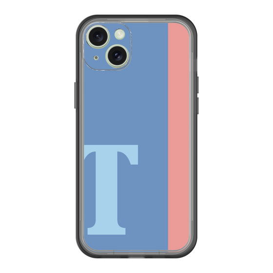 スリムプロテクションプレミアムケース［ オリジナル - initial color line - T blue ］