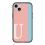 スリムプロテクションプレミアムケース［ オリジナル - initial color line - U pink ］