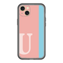 スリムプロテクションプレミアムケース［ オリジナル - initial color line - U pink ］