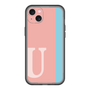 スリムプロテクションプレミアムケース［ オリジナル - initial color line - U pink ］