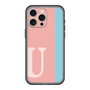 スリムプロテクションプレミアムケース［ オリジナル - initial color line - U pink ］