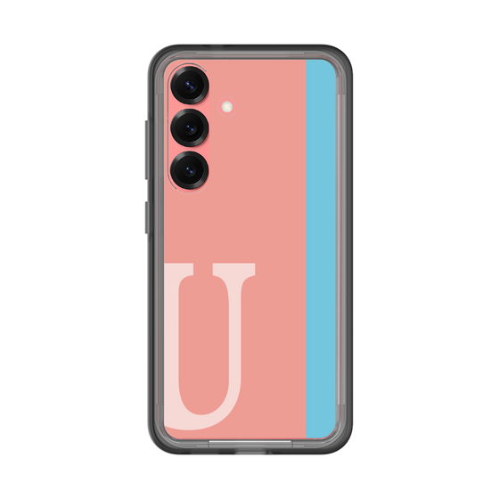 スリムプロテクションプレミアムケース［ オリジナル - initial color line - U pink ］