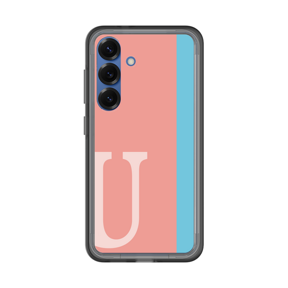 スリムプロテクションプレミアムケース［ オリジナル - initial color line - U pink ］