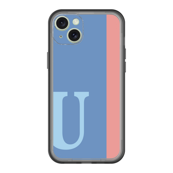 スリムプロテクションプレミアムケース［ オリジナル - initial color line - U blue ］