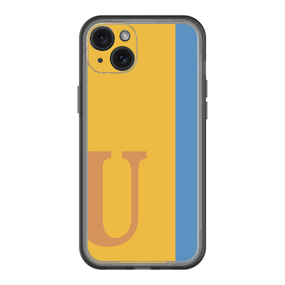 スリムプロテクションプレミアムケース［ オリジナル - initial color line - U orange ］