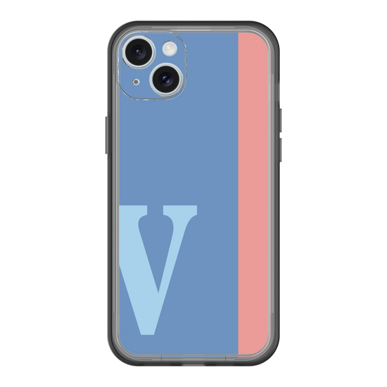 スリムプロテクションプレミアムケース［ オリジナル - initial color line - V blue ］