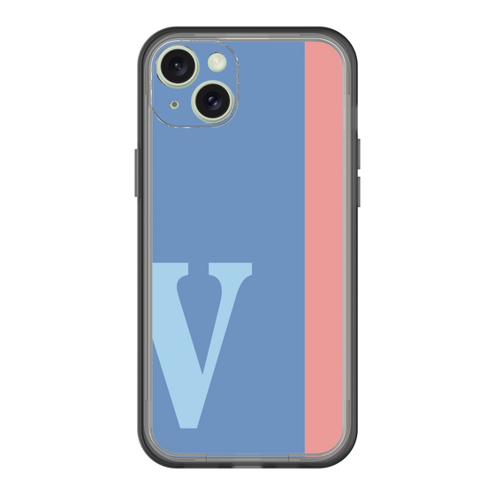 スリムプロテクションプレミアムケース［ オリジナル - initial color line - V blue ］
