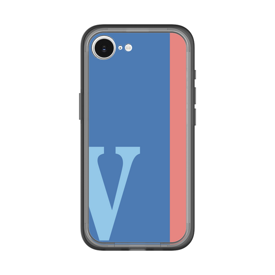 スリムプロテクションプレミアムケース［ オリジナル - initial color line - V blue ］