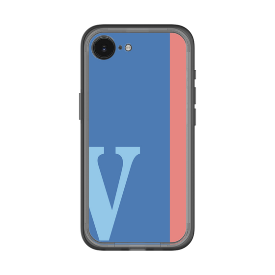 スリムプロテクションプレミアムケース［ オリジナル - initial color line - V blue ］