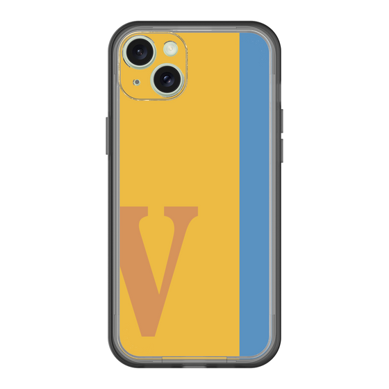 スリムプロテクションプレミアムケース［ オリジナル - initial color line - V orange ］