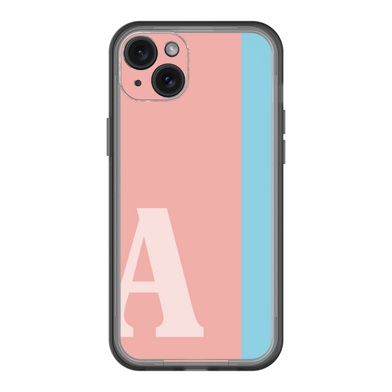 スリムプロテクションプレミアムケース［ オリジナル - initial color line - A pink ］