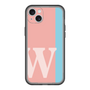 スリムプロテクションプレミアムケース［ オリジナル - initial color line - W pink ］