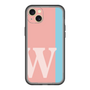 スリムプロテクションプレミアムケース［ オリジナル - initial color line - W pink ］