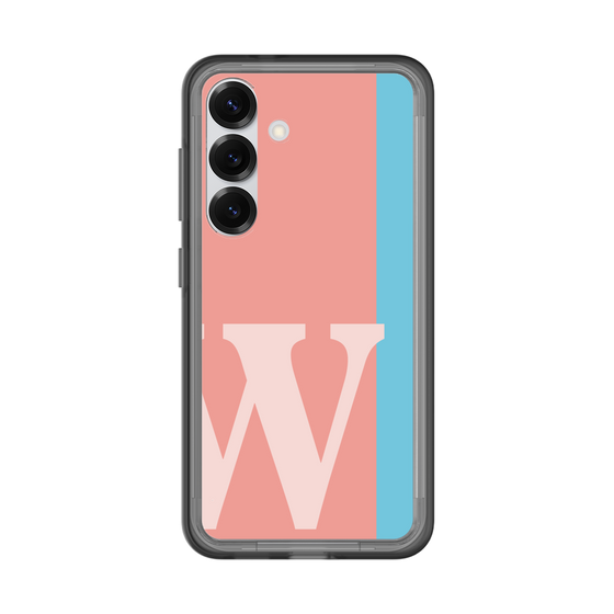 スリムプロテクションプレミアムケース［ オリジナル - initial color line - W pink ］
