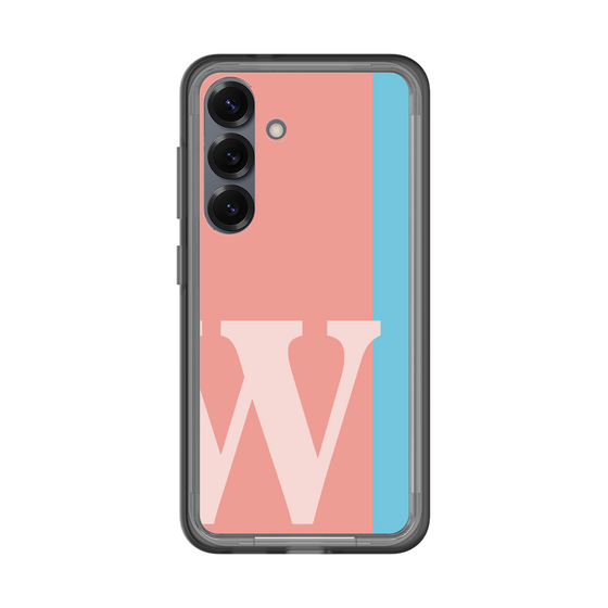 スリムプロテクションプレミアムケース［ オリジナル - initial color line - W pink ］
