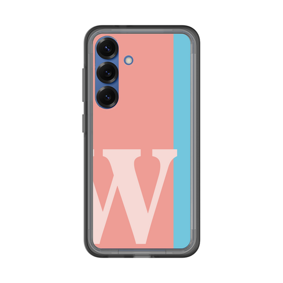 スリムプロテクションプレミアムケース［ オリジナル - initial color line - W pink ］
