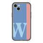 スリムプロテクションプレミアムケース［ オリジナル - initial color line - W blue ］