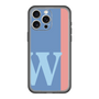 スリムプロテクションプレミアムケース［ オリジナル - initial color line - W blue ］