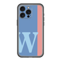 スリムプロテクションプレミアムケース［ オリジナル - initial color line - W blue ］